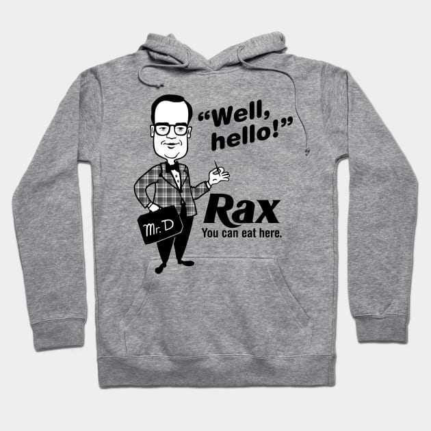 Rax Roast Beef Mr. Delicious vintage fast food Hoodie by carcinojen